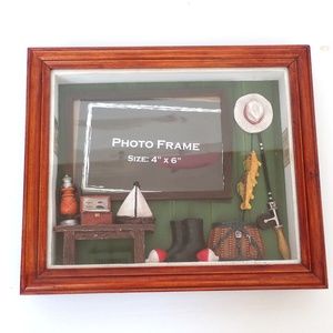 FISHING Photo Frame Shadow Box